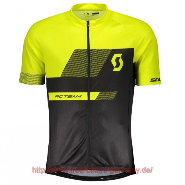 2018 Scott RC TEAM 10 sulphur gelb Fahrradbekleidung Radtrikot Satz Kurzarm