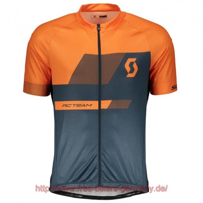 2018 Scott RC TEAM 10 mandarin orange Fahrradbekleidung Radtrikot Satz Kurzarm
