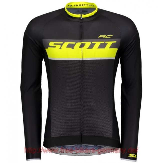 2018 Scott RC PRO sulphur gelb Fahrradtrikot Langarm