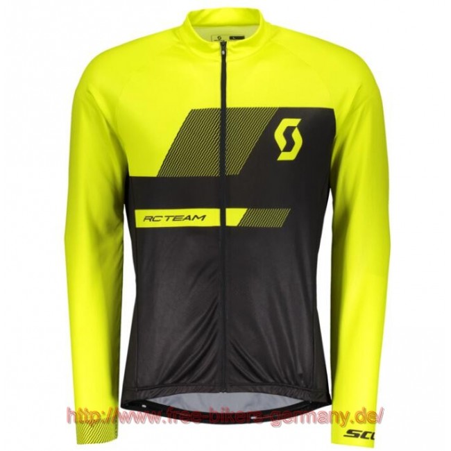 2018 Scott RC TEAM 10 sulphur gelb Fahrradtrikot Langarm