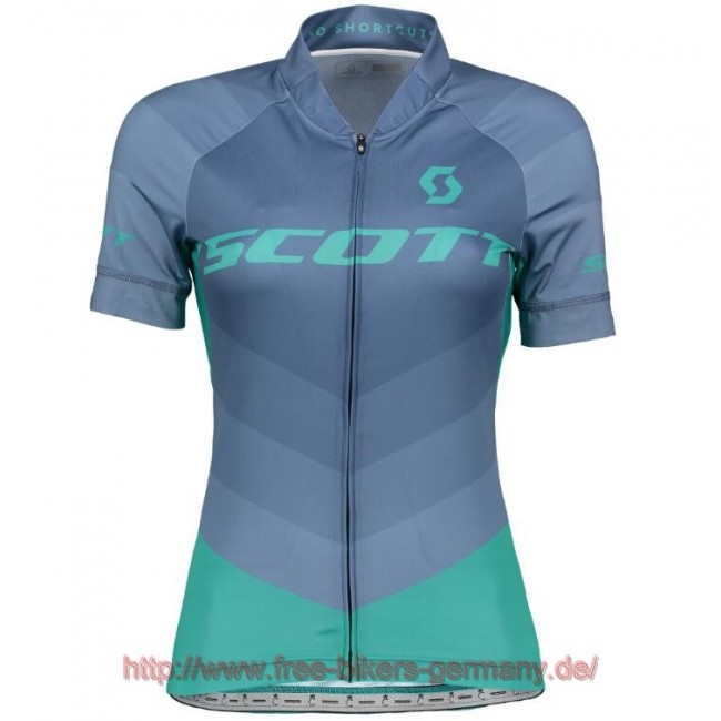 2018 Scott RC PRO ensign blau Damen Fahrradbekleidung Radtrikot Satz Kurzarm