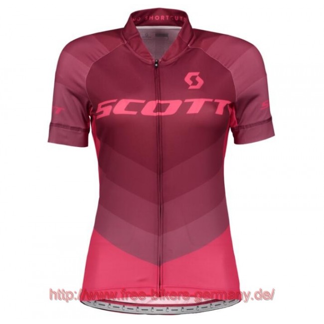 2018 Scott RC PRO tibetan rot Damen Fahrradbekleidung Radtrikot Satz Kurzarm