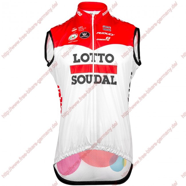 Radsport Lotto Soudal 2018 Windstopper ärmelloses Trikot Kurz