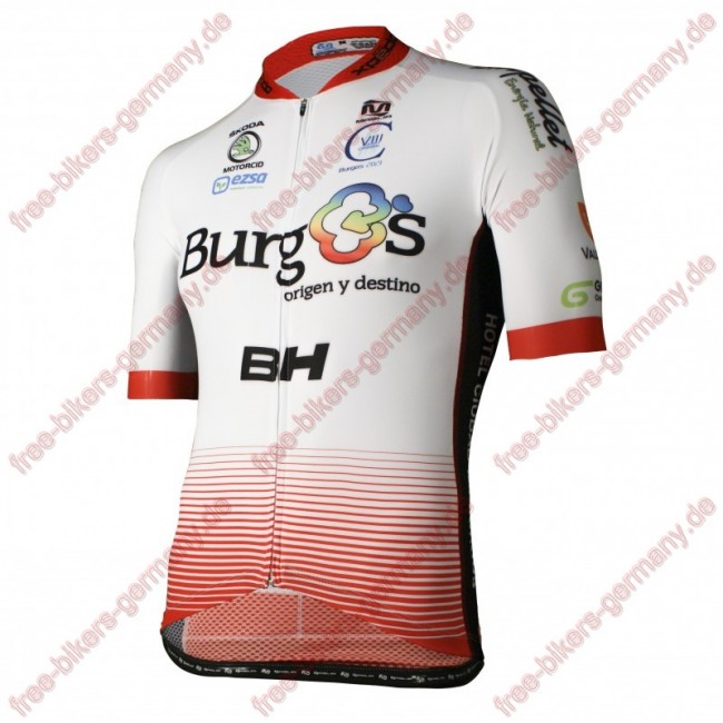 Radsport Burgos BH Pro Team 2018 Trikot Kurzarm