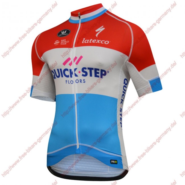 Radsport Quick Step Floors 2018 Luxembourg Champion Trikot Kurzarm