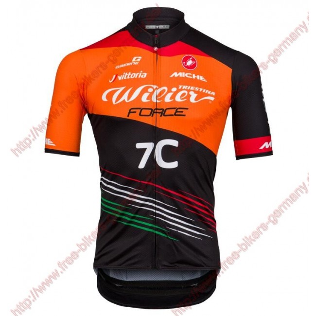 Radsport TEAM WILIER FORCE 7C 2018 Trikot Kurzarm