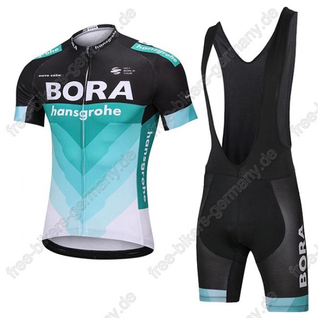 Bora Hansgrohe Radbekleidung Satz Trikot Kurzarm+Trägerhosen Set 2018