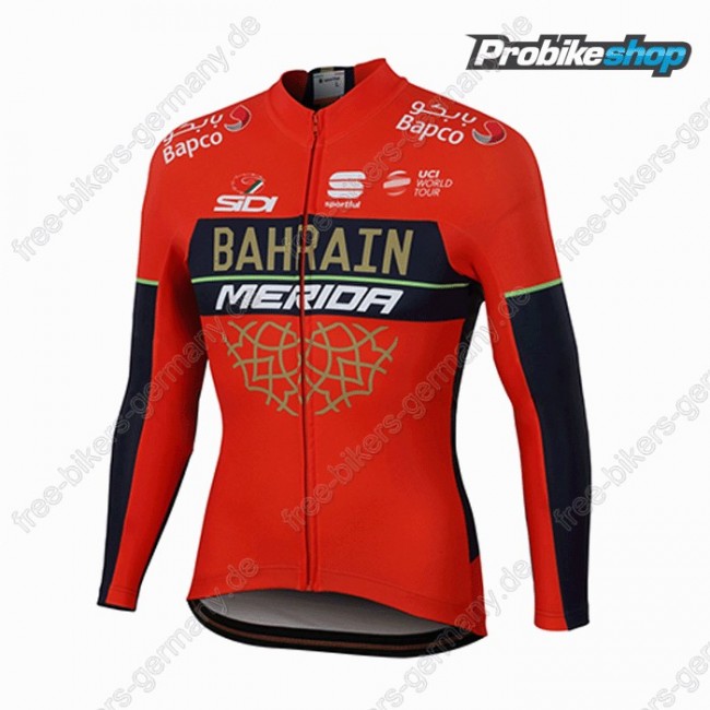 Profiteam 2018 BAHRAIN MERIDA Pro Trikot Langarm