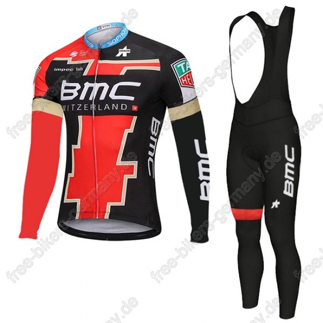 Profiteam 2018 BMC Team Fahrradbekleidung Trikot Langarm+Lang Trägerhose