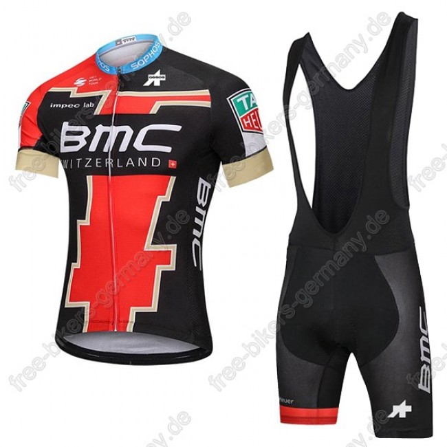 BMC Radbekleidung Satz Trikot Kurzarm+Trägerhosen Set Outlet 2018