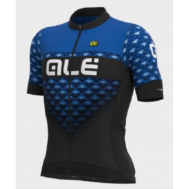 Fahrradbekleidung Radsport 2020 Ale PR-S Hexa Trikot Kurzarm Outlet schwarz-blauer L13362719-02