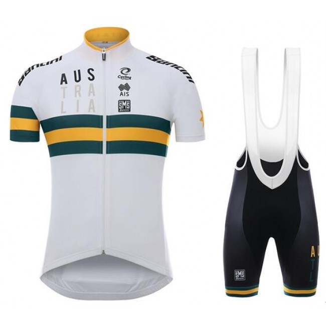 Fahrradbekleidung Radsport 2020 Australien Radbekleidung Satz Trikot Kurzarm+Trägerhosen Set Outlet
