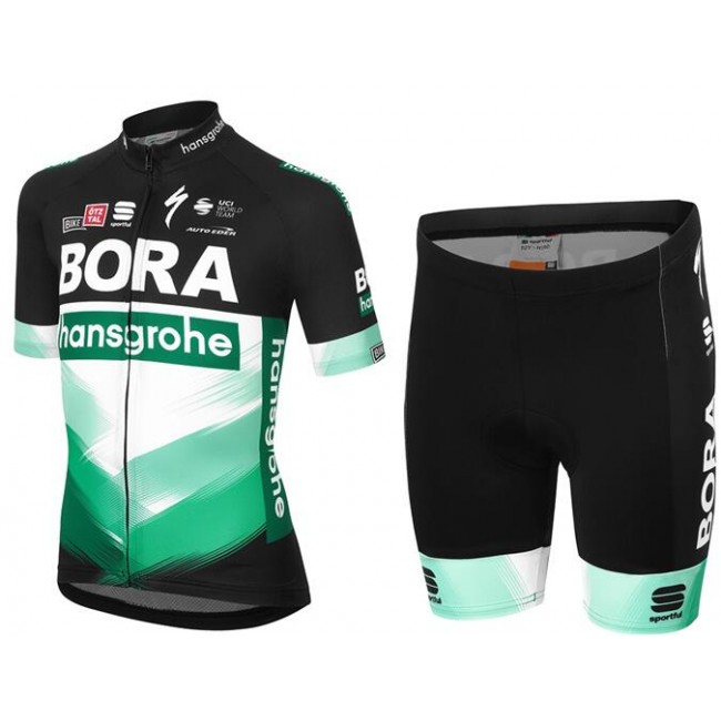 Fahrradbekleidung Radsport 2020 BORA-hansgrohe Kinder Radbekleidung Satz Trikot Kurzarm+Fahrradhose Set Outlet