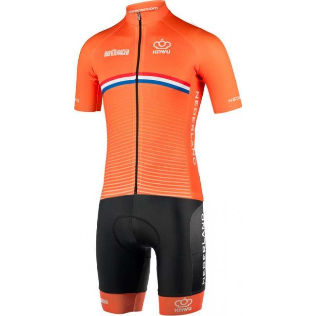 Fahrradbekleidung Radsport 2020 NIEDERLANDE Set Radbekleidung Satz Trikot Kurzarm+Fahrradhose Set Outletarm