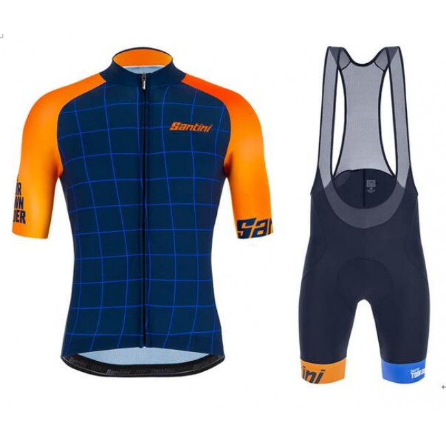 Fahrradbekleidung Radsport 2020 TOUR DOWN UNDER Radbekleidung Satz Trikot Kurzarm+Trägerhosen Set Outlet blau