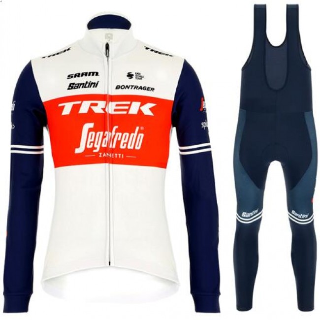 Fahrradbekleidung Radsport 2020 TREK-SEGAFREDO Set Trikot Langarm+ Trägerhosen Set