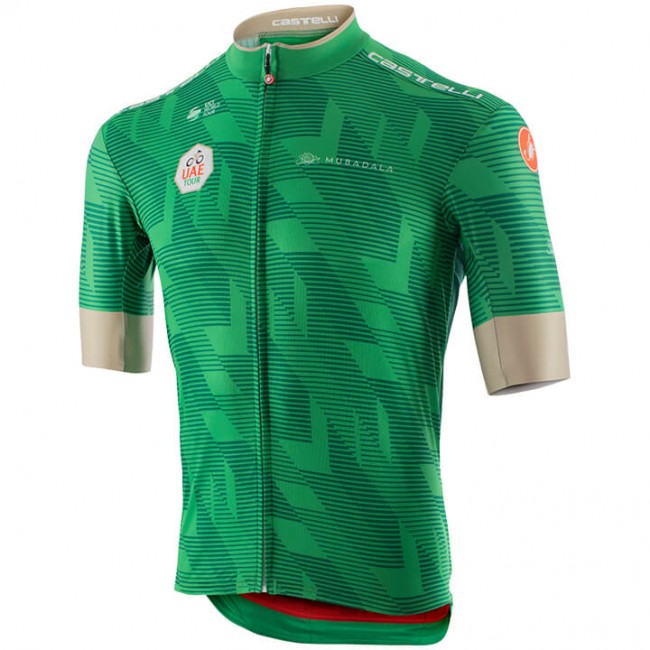 Fahrradbekleidung Radsport 2020 UAE Tour Trikot Kurzarm Outlet Grün