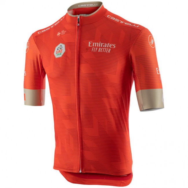 Fahrradbekleidung Radsport 2020 UAE Tour Trikot Kurzarm Outlet Orange