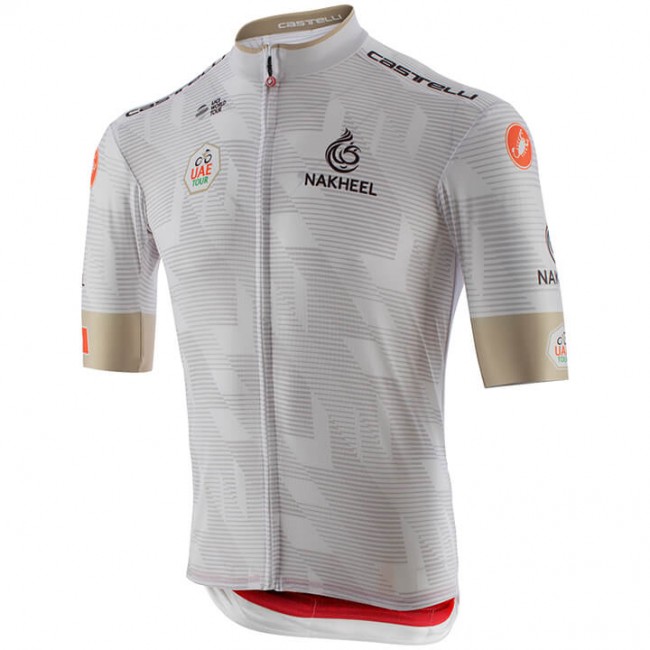 Fahrradbekleidung Radsport 2020 UAE Tour Trikot Kurzarm Outlet Weiß