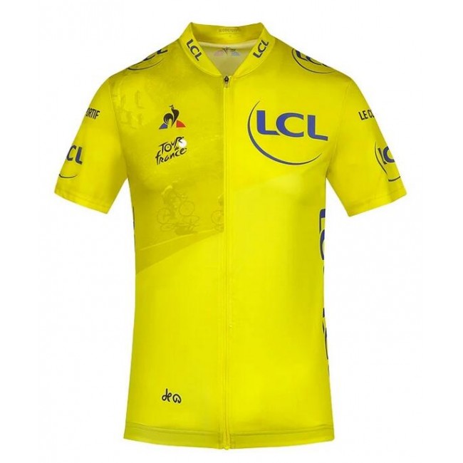 Fahrradbekleidung Radsport 2020 Tour de France Trikot Kurzarm Outlet Gelb 5V60I