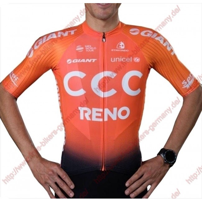 Profiteams CCC Team Reno Orange 2019 Trikot Kurzarm Outlet