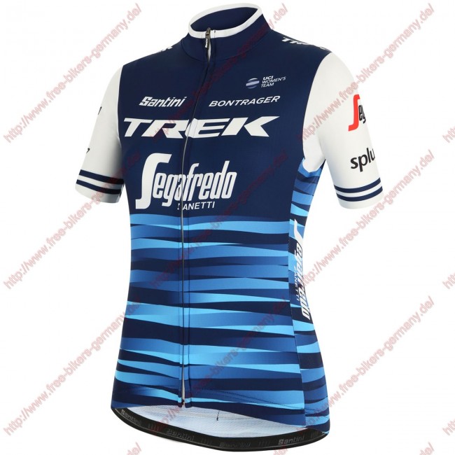 Profiteams Trek Segafredo 2019 Damen blau Trikot Kurzarm Outlet