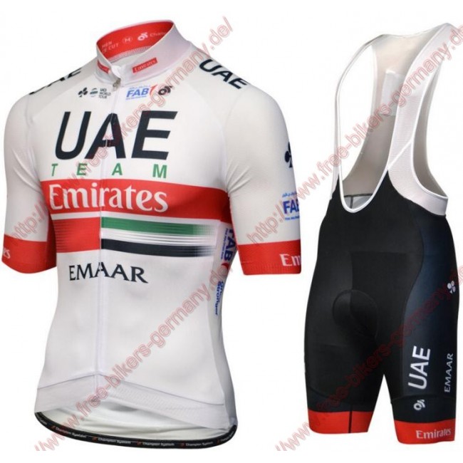 Profiteams UAE Team Emirates 2019 Radbekleidung Satz Trikot Kurzarm+Trägerhosen Set Outlet