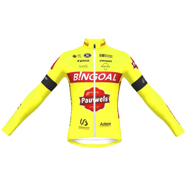 Bingoal Pauwels Sauces WB 2022 Radtrikot langarm-Radsport-Profi-Team