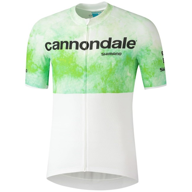 Cannondale FACTORY RACING 2022 Radtrikot kurzarm weiß(langer RV)-Radsport-Profi-Team