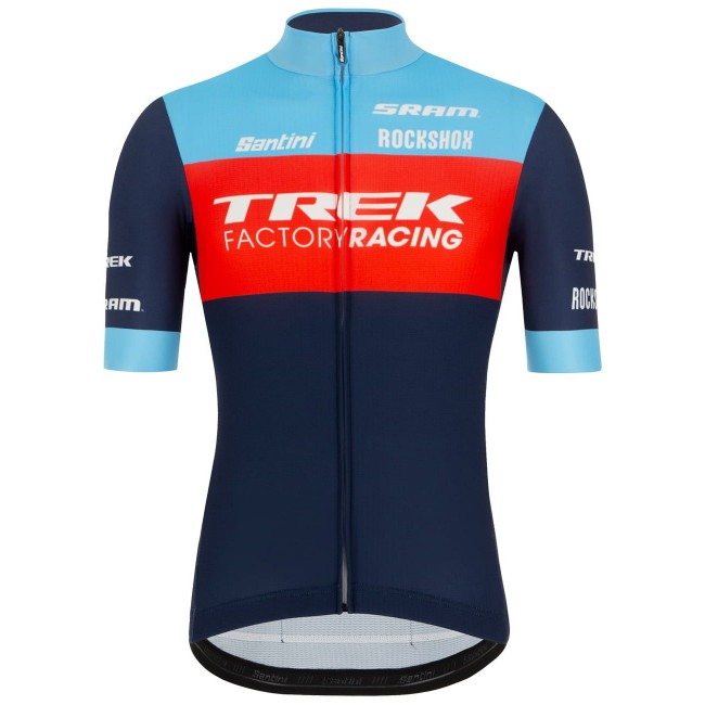 Trek Factory Racing XC 2022 Radtrikot kurzarm(langer Reißverschluss)-Radsport-Profi-Team