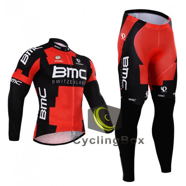 2015 BMC Fahrradbekleidung Radtrikot Satz Langarm und Lange Fahrradhose PWQO126