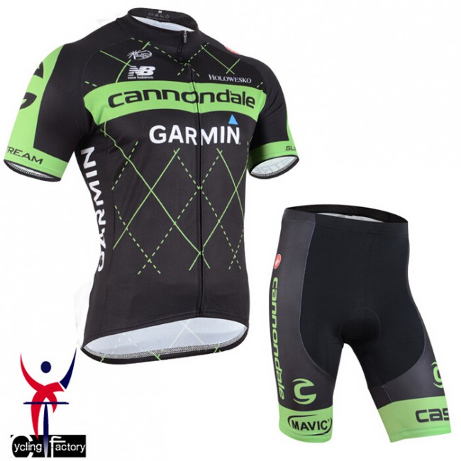 2015 Cannondale Garmin Radbekleidung Radtrikot Kurzarm und Fahrradhosen Kurz MJLA278