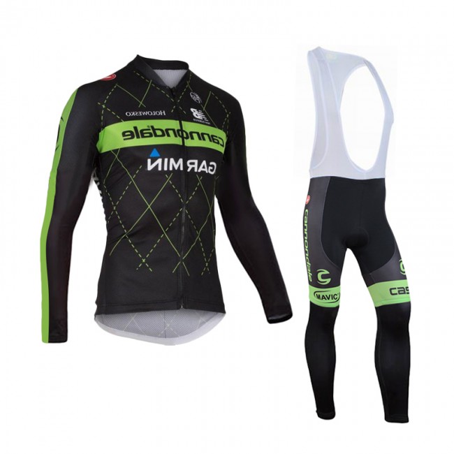 2015 cannondale Fahrradbekleidung Radtrikot Satz Langarm und Lange Trägerhose UURU509