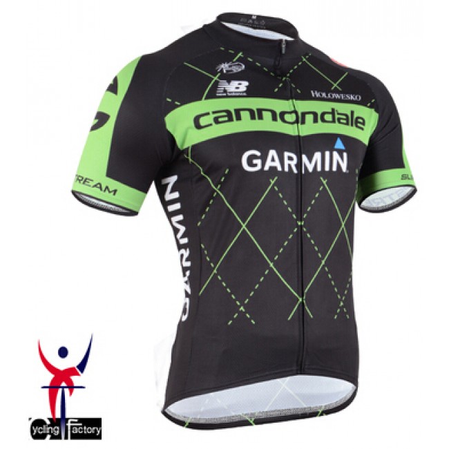 2015 Cannondale Garmin Radtrikot Kurzarm schwarz WUHI808