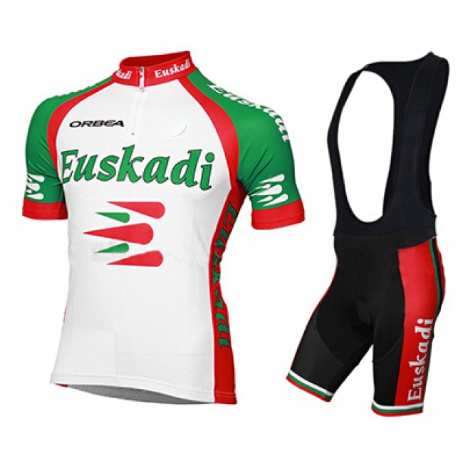 2015 Orbea Euskadi Fahrradbekleidung Satz Fahrradtrikot Kurzarm Trikot und Kurz Trägerhose schwarz RSUL747