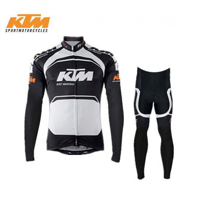 2015 KTM Fahrradbekleidung Radtrikot Satz Langarm und Lange Fahrradhose HPEK167