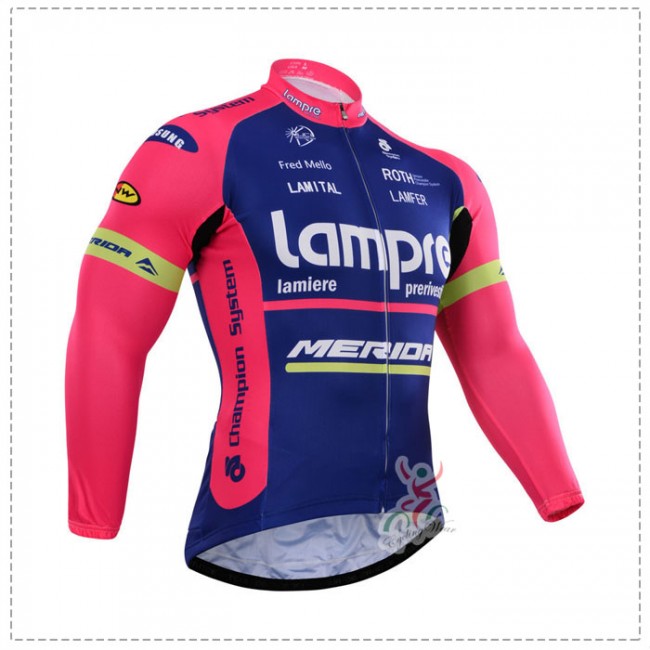 2015 Lampre Fahrradtrikot Langarm DYFQ740