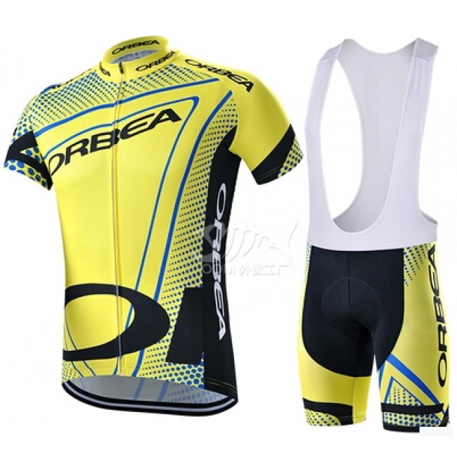 2015 Orbea Fahrradbekleidung Satz Fahrradtrikot Kurzarm Trikot und Kurz Trägerhose VNHE389