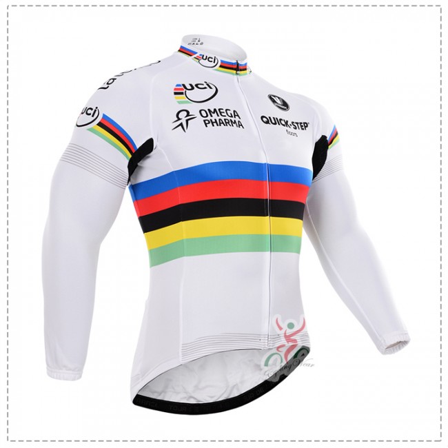 2015 Quick Step Fahrradtrikot Langarm MNAS116