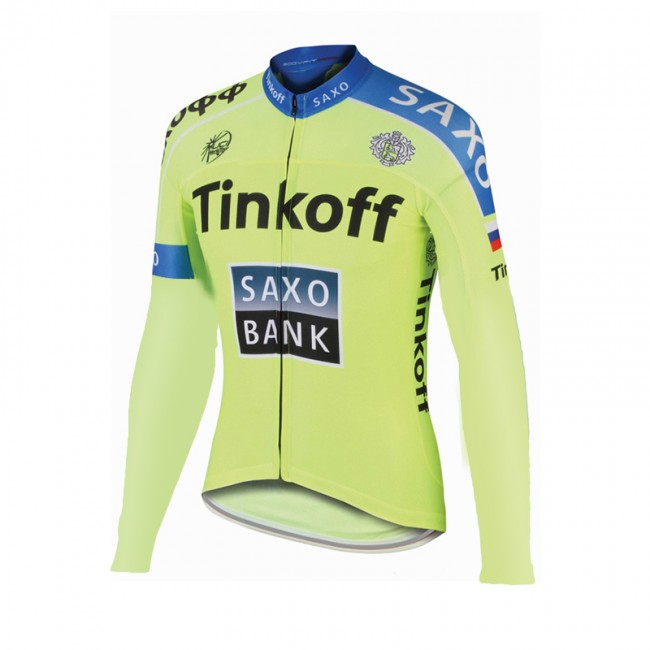 2015 Saxo bank Tionkff Fahrradtrikot Langarm LRYT786