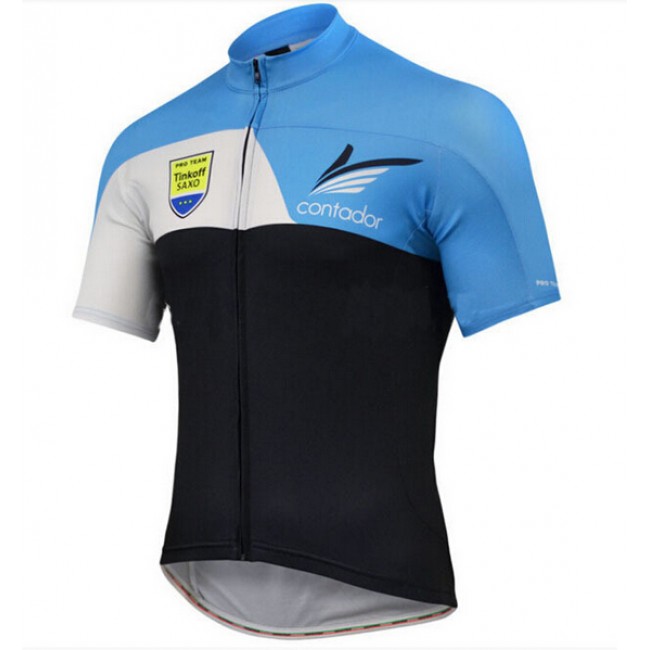 2015 Tinkoff Saxo Radtrikot Kurzarm blau RUEJ521