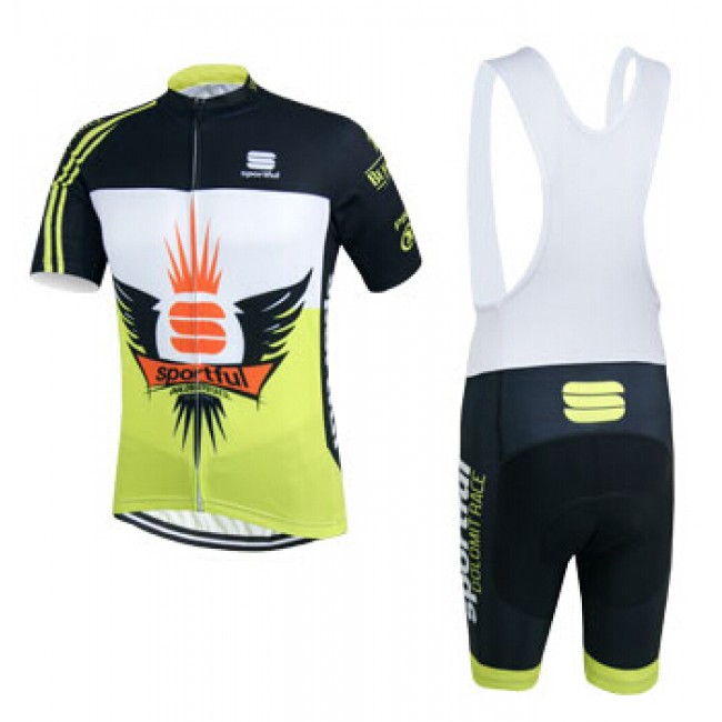 2015 Sportful Fahrradbekleidung Satz Fahrradtrikot Kurzarm Trikot und Kurz Trägerhose QFGB457