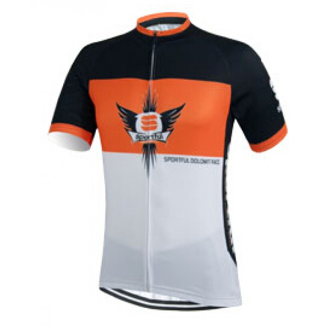 2015 Sportful Weiß Schwarz orange Radtrikot Kurzarm YDIS192