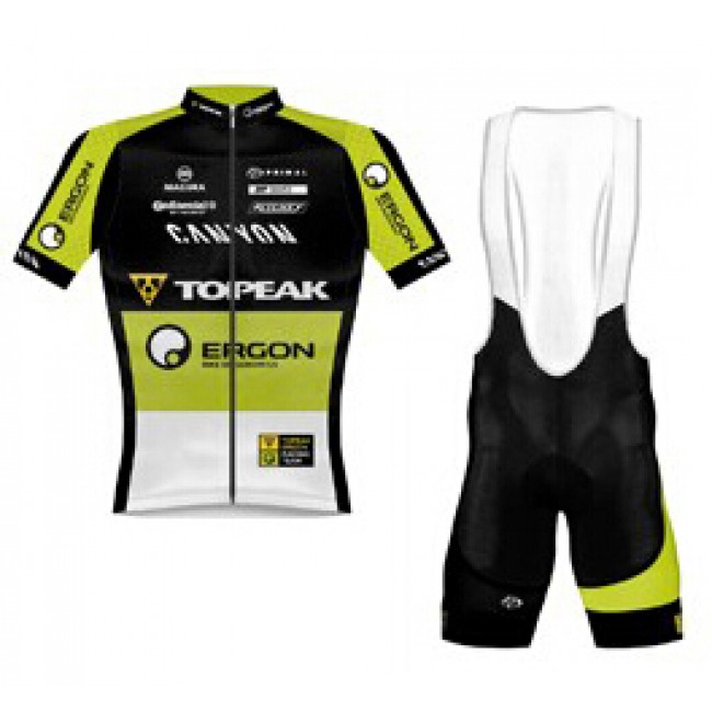 2015 Topeak Fahrradbekleidung Satz Fahrradtrikot Kurzarm Trikot und Kurz Trägerhose QCGM878