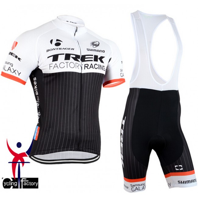 2015 Trek Factory Racing Fahrradbekleidung Satz Fahrradtrikot Kurzarm Trikot und Kurz Trägerhose XLRQ205