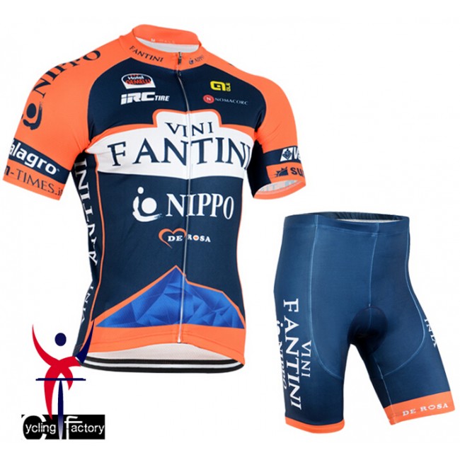 2015 Vini Fantini NIPPO Radbekleidung Radtrikot Kurzarm und Fahrradhosen Kurz CKHE595