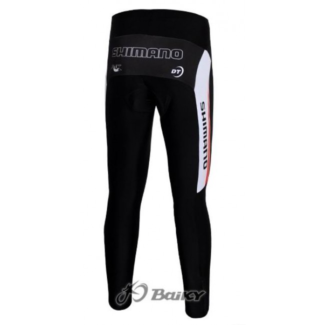 Shimano Pro Team Lang Radhose Schwarz Weiß Rot PYDL413