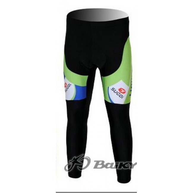 Liquigas Cannondale Pro Team Lang Radhose Grün Weiß QONQ710