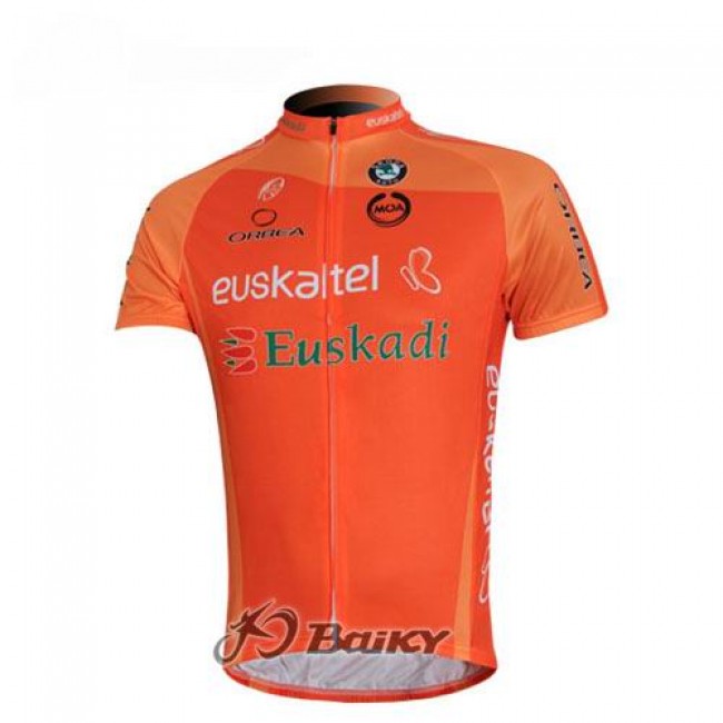 Euskaltel-Euskadi Pro Team Radtrikot Kurzarm Orange DQUW989