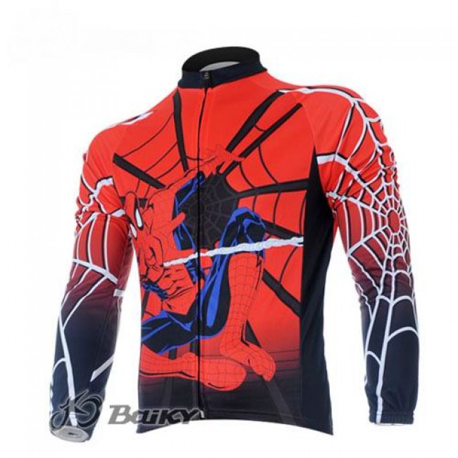 Spiderman Fahrradtrikot Langarm Rot DPSS650
